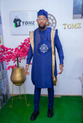 Blue agbada